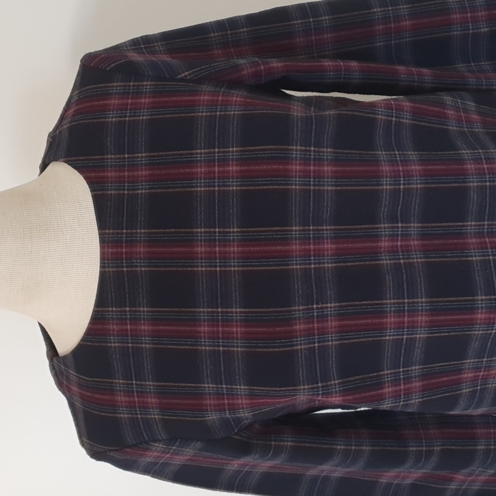 Mango Size M Tartan Long Sleeve Winter Dress Size 12 approx with Pockets - Picture 2 of 6